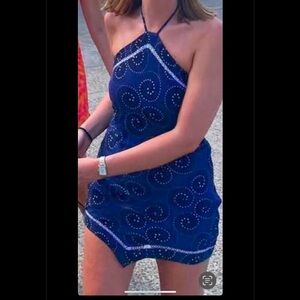 Staud bandana mini dress